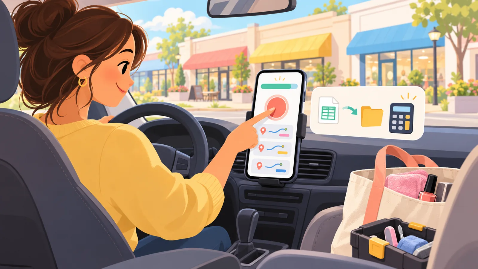 Tự làm app ghi số dặm lái xe đi việc để khai thuế (mileage log) bằng Gemini Canvas, tự tính theo mức IRS 2026