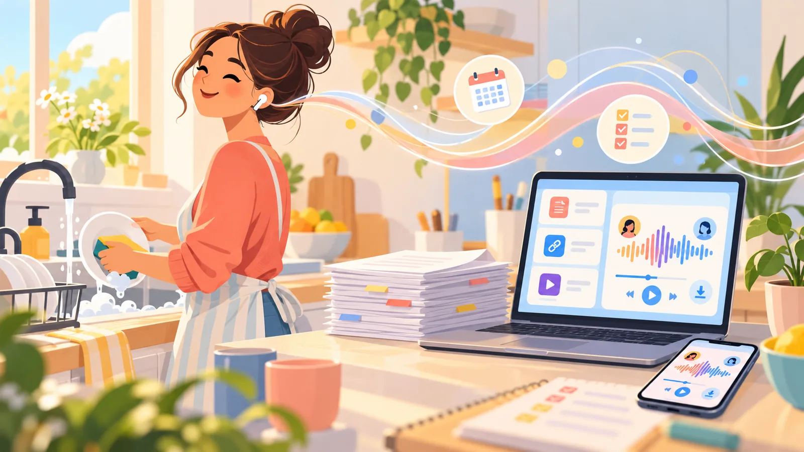Biến tài liệu tiếng Anh dài (sổ tay trường, thư phúc lợi, hợp đồng thuê nhà) thành bài nghe tiếng Việt bằng Audio Overview trong Gemini Notebook