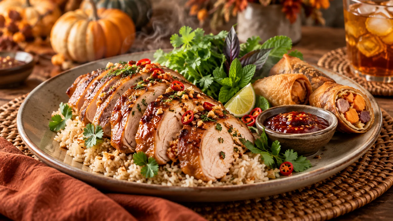 Ảnh món Việt – Mỹ (fusion) cho thực đơn Lễ Tạ Ơn