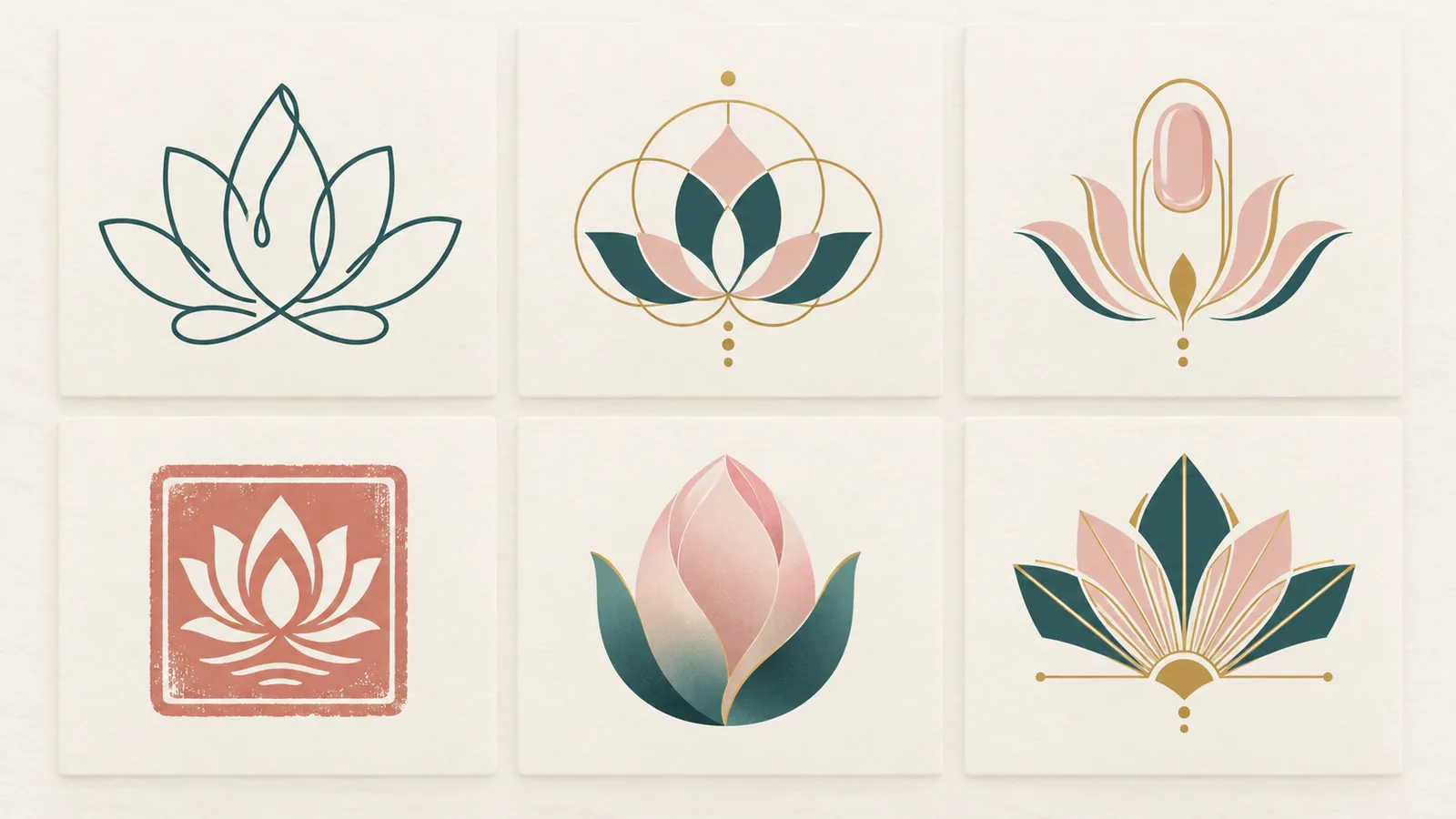 Bộ ý tưởng logo tối giản cho tiệm nhỏ