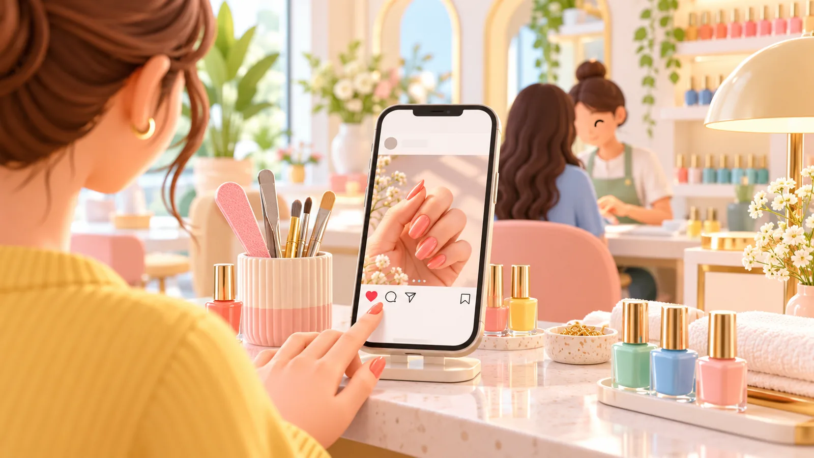Viết bài đăng Facebook cho tiệm nail