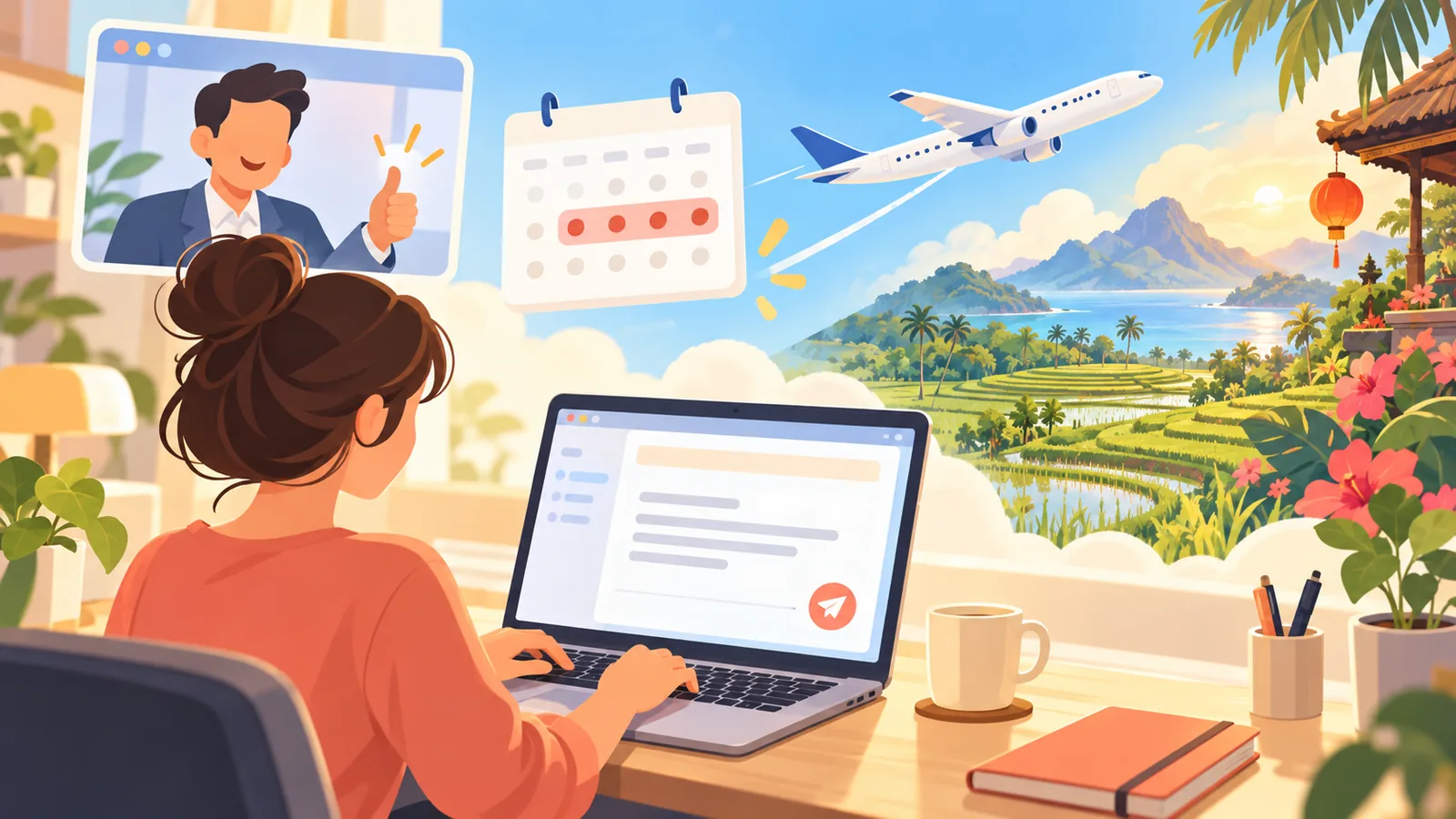 Viết email xin nghỉ phép (PTO) gửi sếp, song ngữ