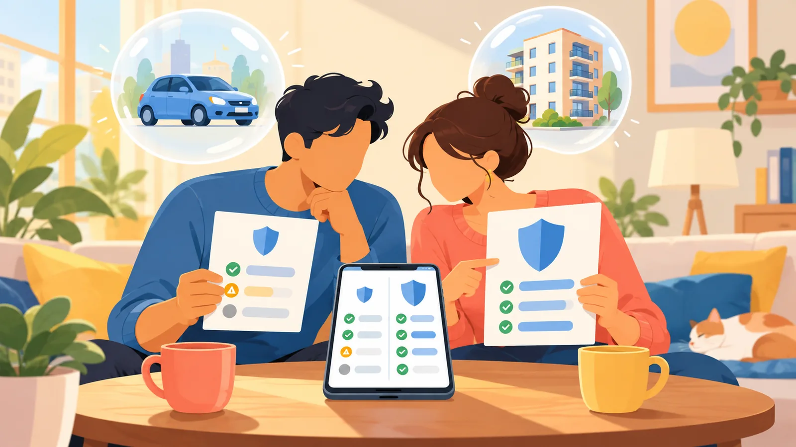 So sánh bảo hiểm xe hoặc bảo hiểm người thuê nhà bằng tiếng Việt dễ hiểu