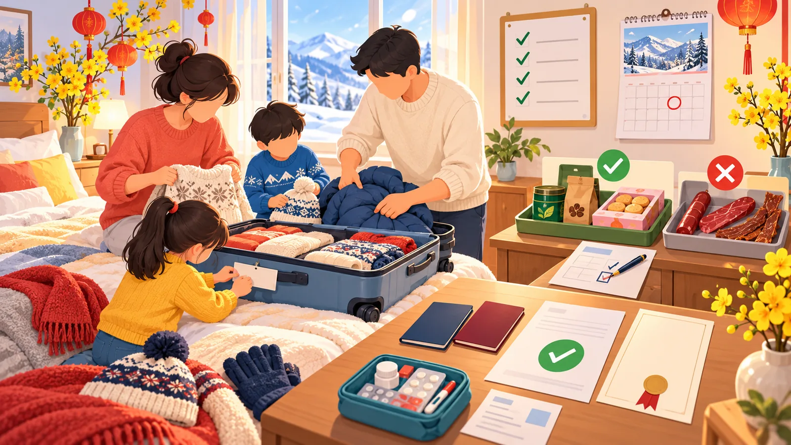 Chuẩn bị về Việt Nam ăn Tết Đinh Mùi 2027: giấy tờ nhập cảnh và danh sách đồ ăn mang về Mỹ phải khai báo